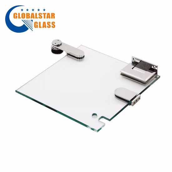 Verre feuilleté trempé ultra clair de 3 à 19 mm/verre de porte trempé/bord de verre poli/verre dépoli verre de construction/verre design/verre miroir pour cabine de douche