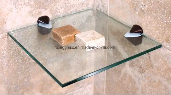 Verre de sécurité trempé trempé incurvé plat clair sans cadre pour porte de cabine de douche clôture de piscine cour de pagaie cloison meubles balustrade serre