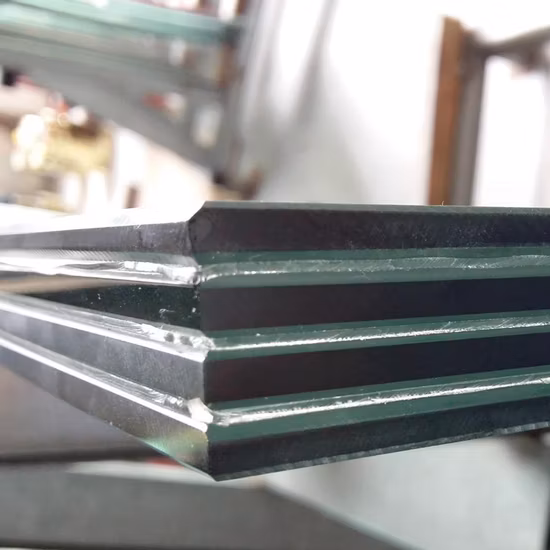 Verre de construction feuilleté de sécurité trempé/trempé gravé à l'acide